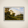 Skovlandskab ved Hellebæk. Efterår framed