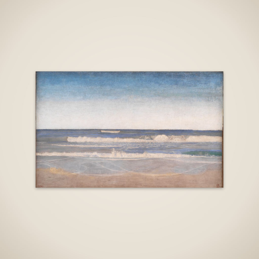 Svære dønninger ved Jyllands vestkyst unframed print