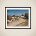 Vej med huse. Morsø framed
