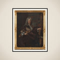 Portræt af landsdommer Peder Benzon Mylius framed