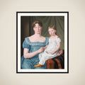 Kammerherreinde Sophie Hedvig Løvenskiold og hendes treårige datter Berthe Henriette framed