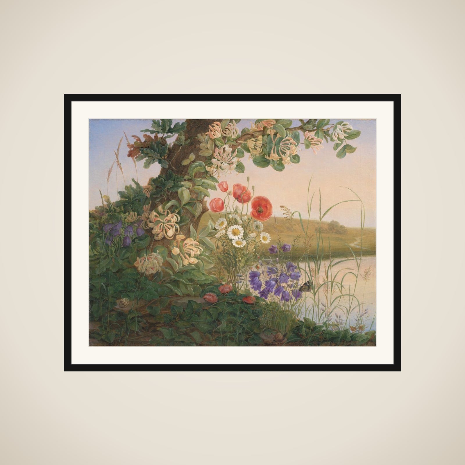 Blomsterstykke framed