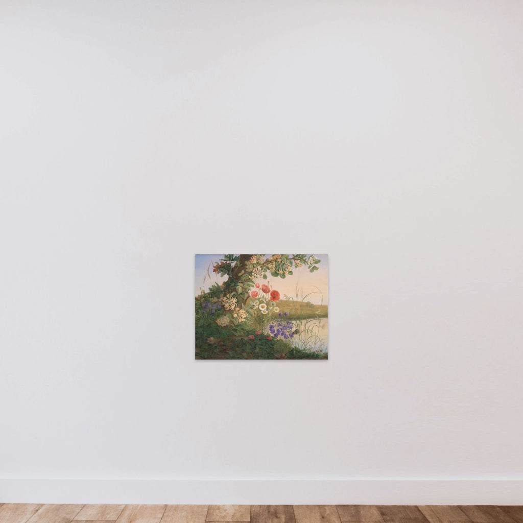 Blomsterstykke unframed — shown to scale