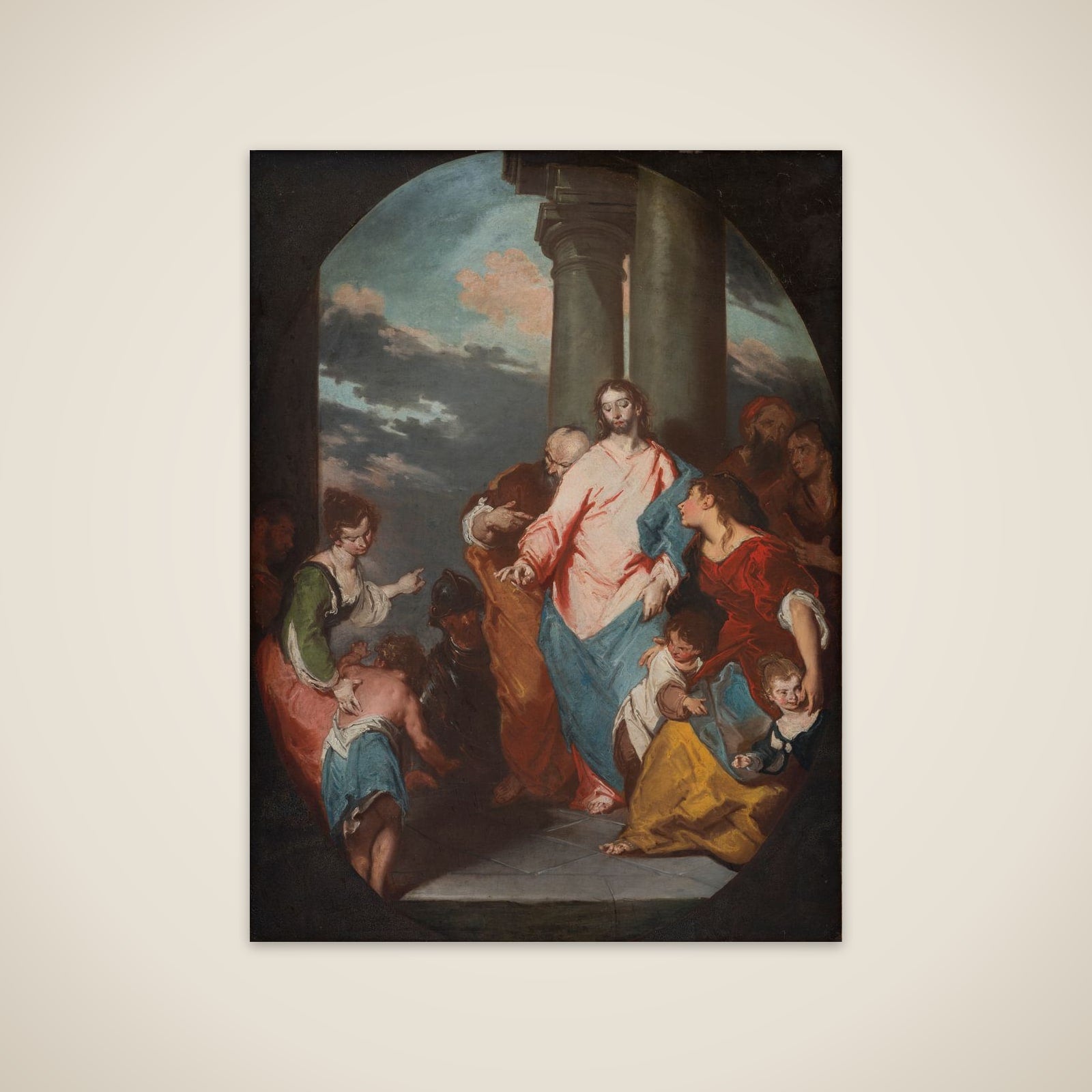 Kristus lader de små børn komme til sig unframed print