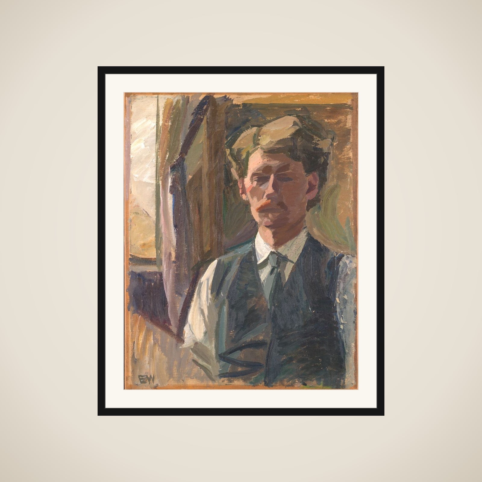 Selvportræt framed