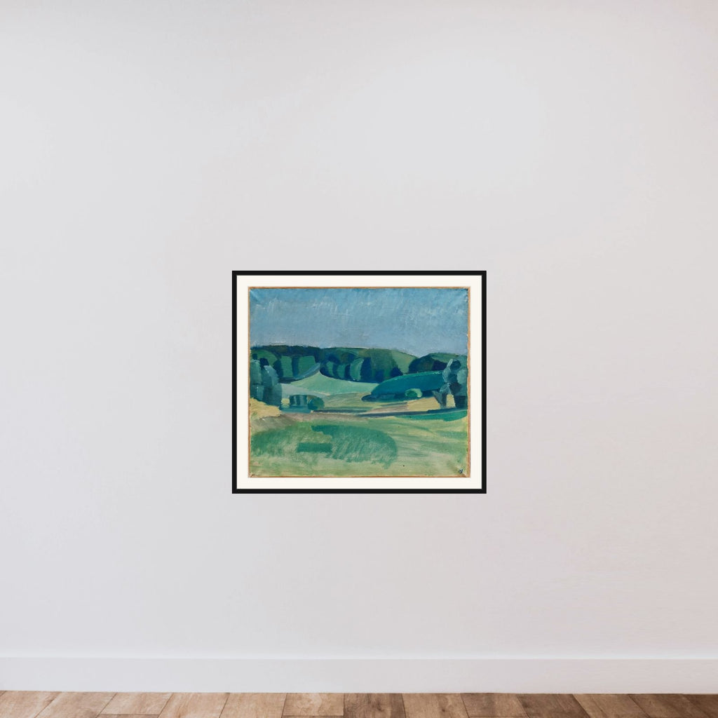 Landskab ved Bistrup framed — shown to scale