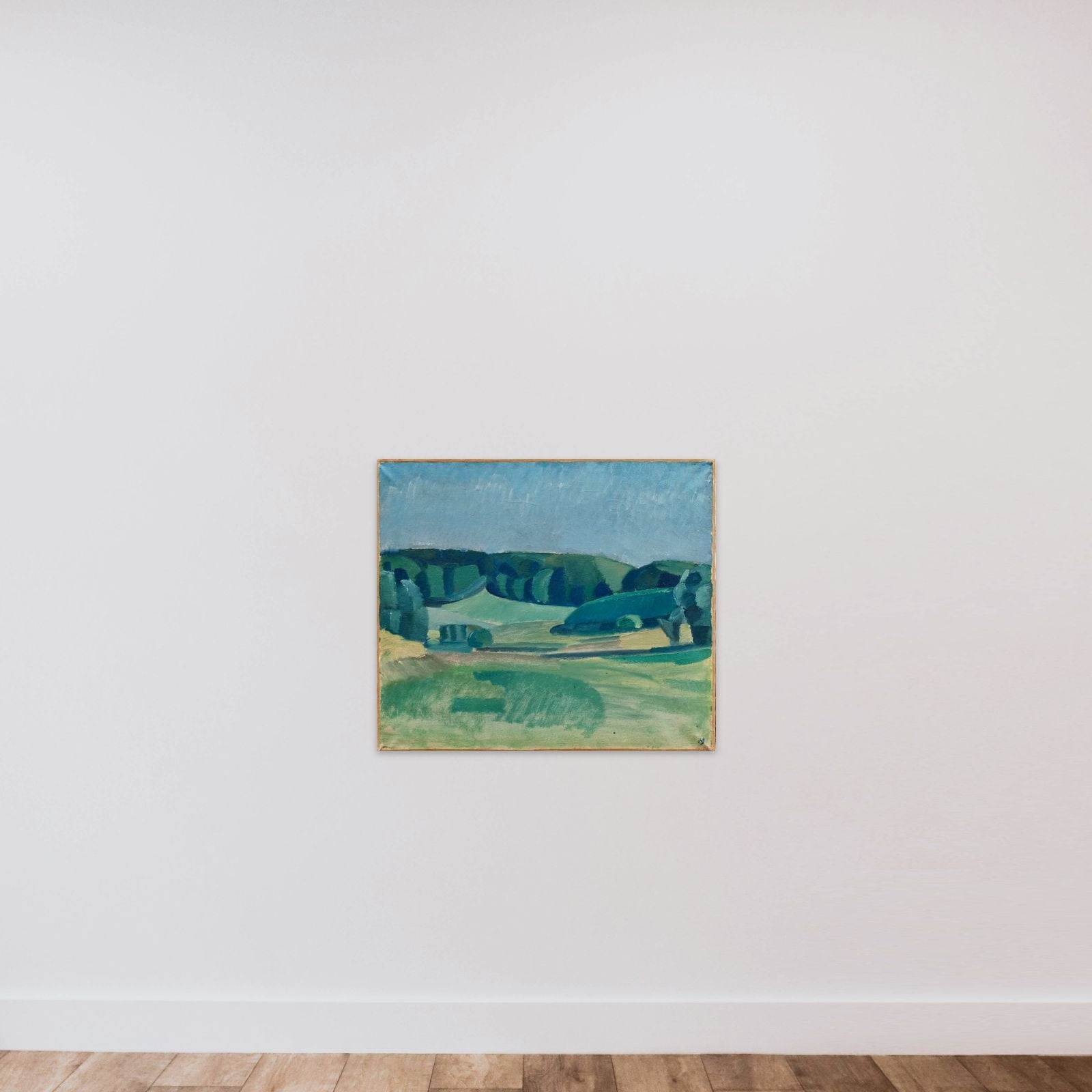 Landskab ved Bistrup unframed — shown to scale