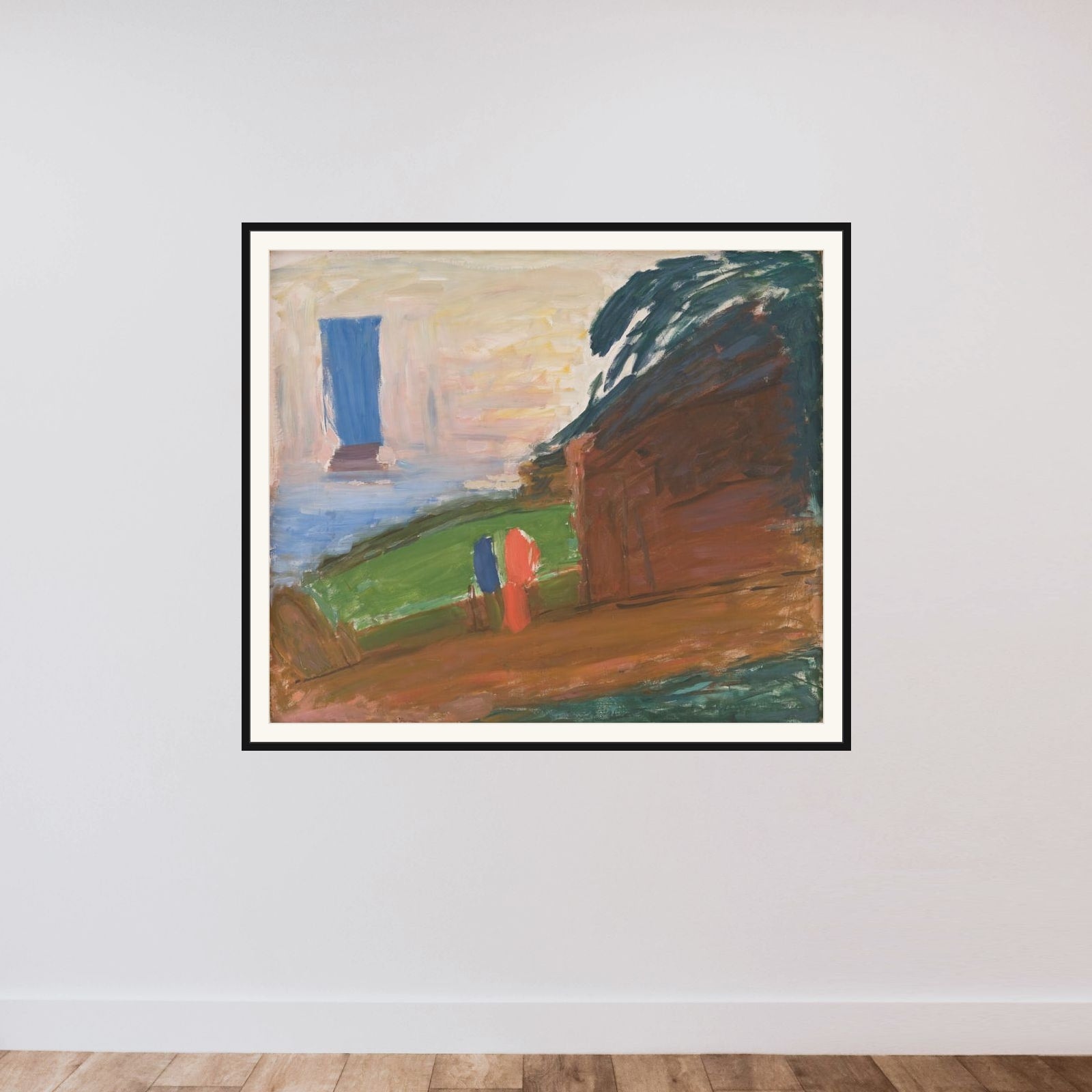 Venten framed — shown to scale