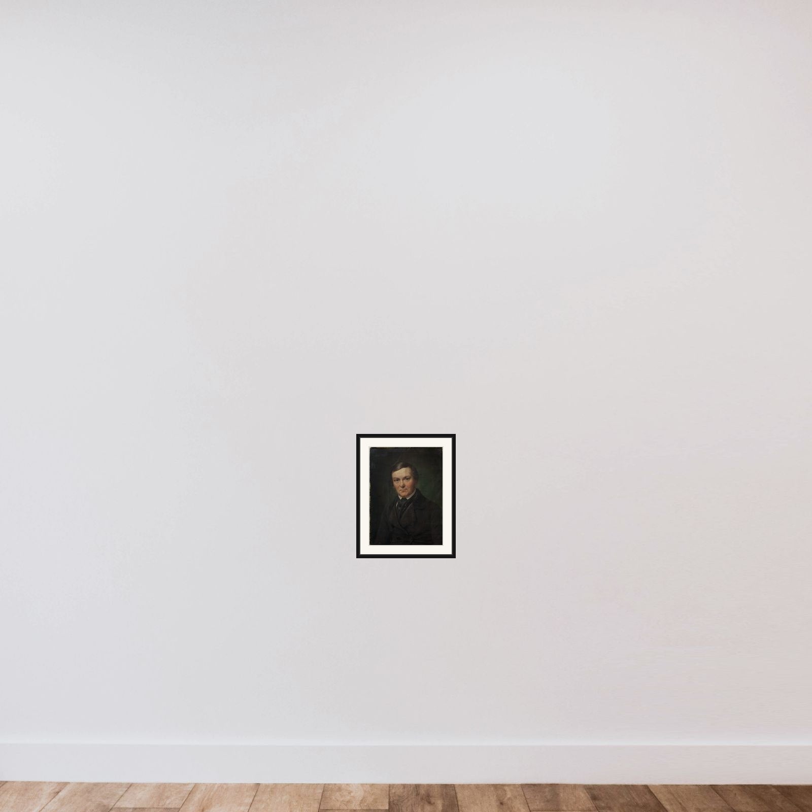 Arkitekten Gottlieb Bindesbøll framed — shown to scale