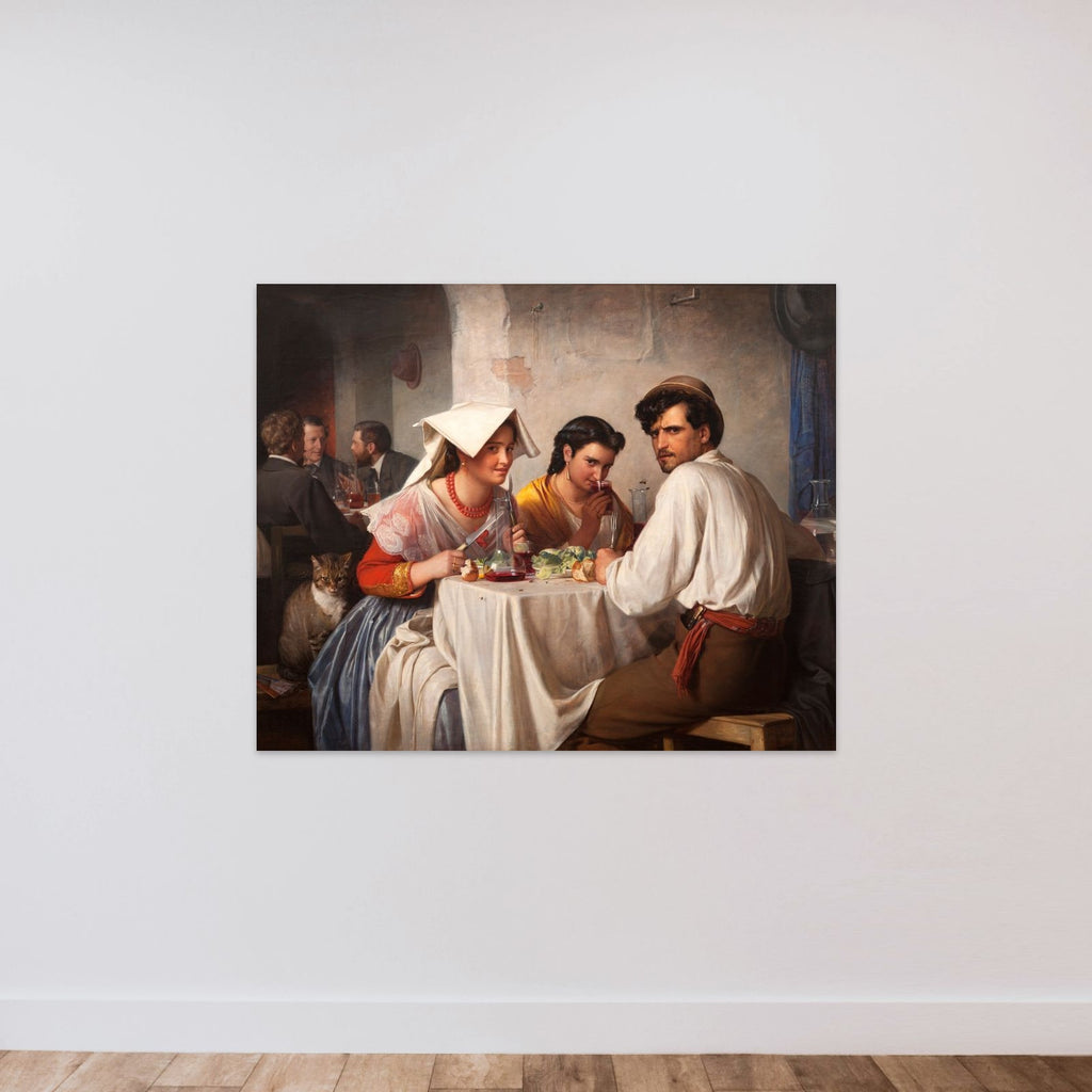 Fra et romersk osteria unframed — shown to scale