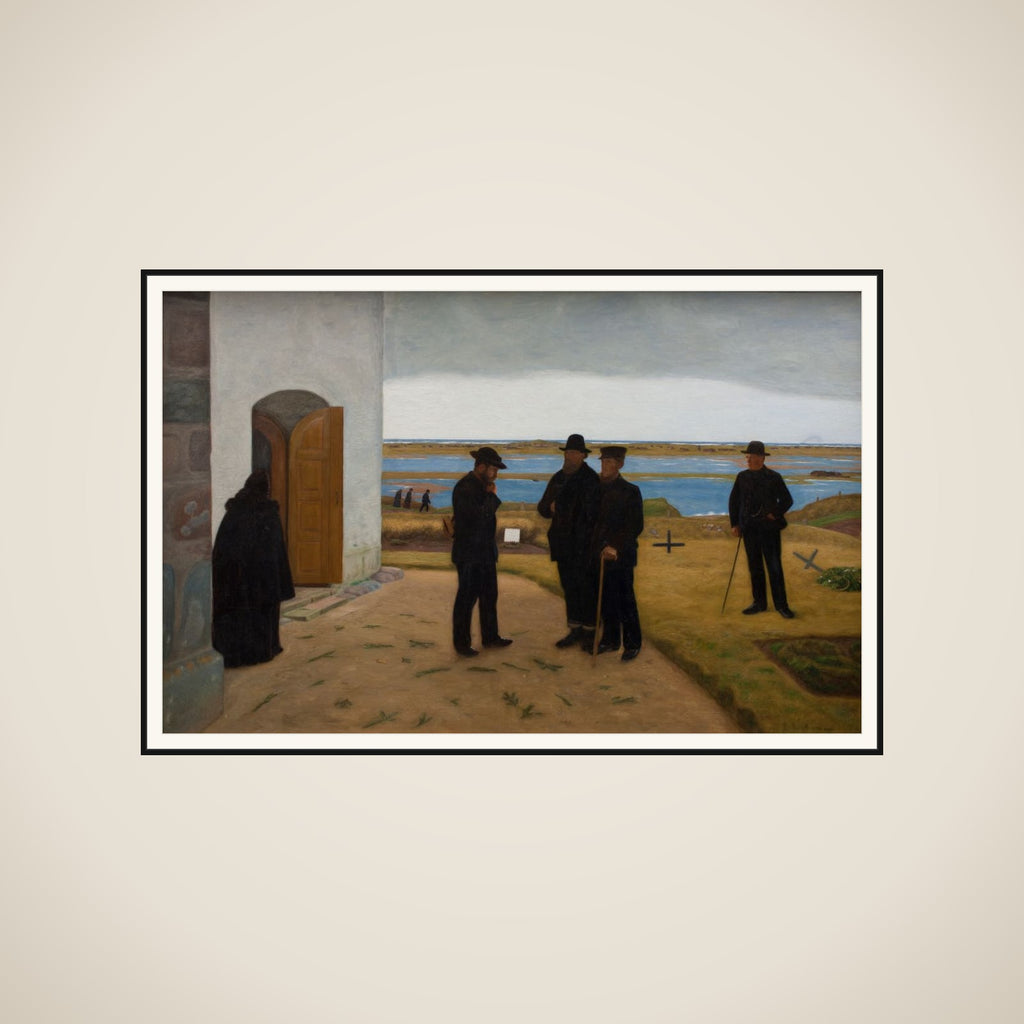 Harboøreboere ved kirken framed