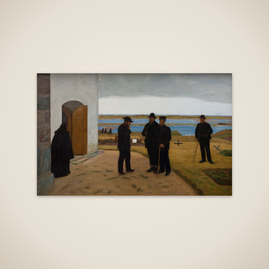 Harboøreboere ved kirken unframed print