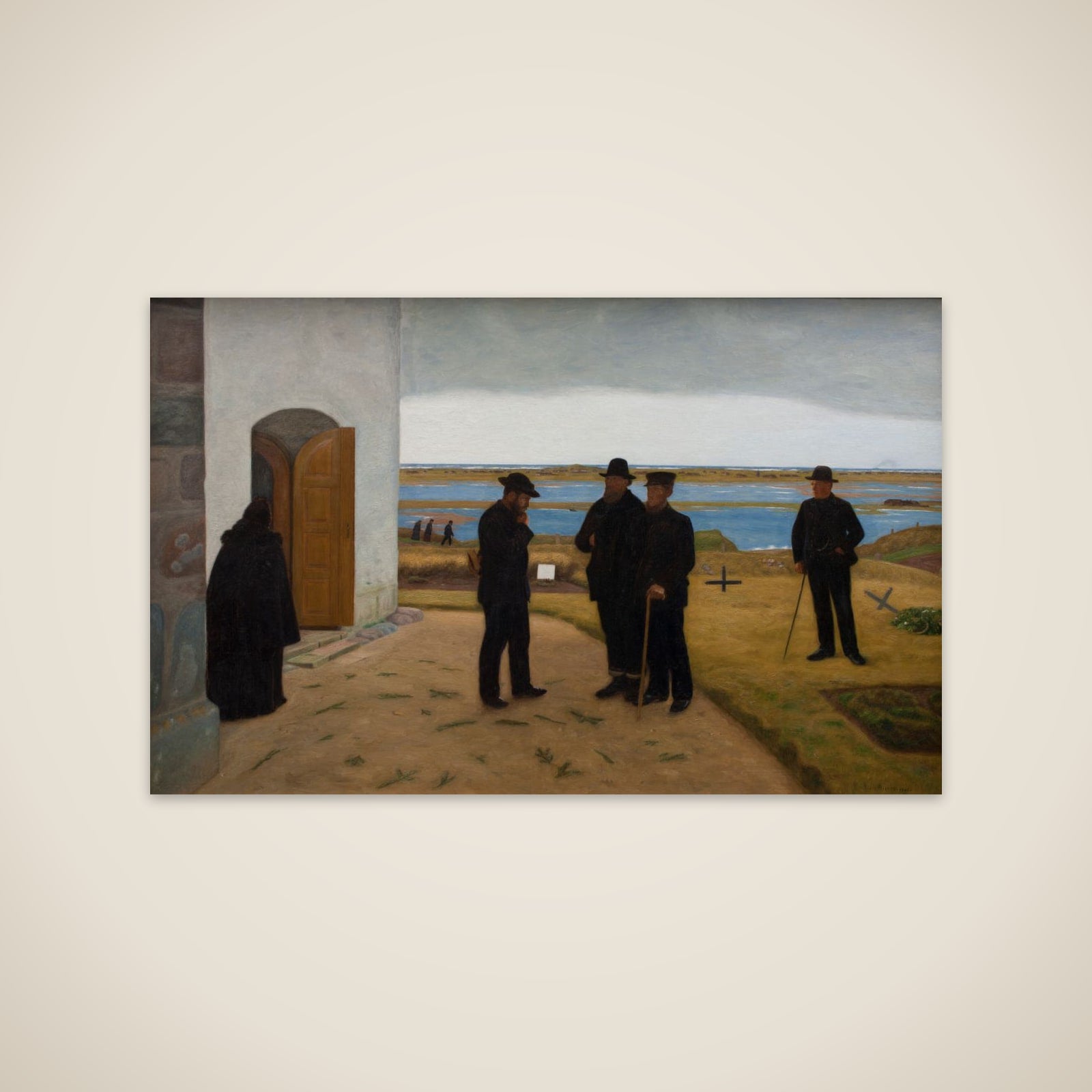 Harboøreboere ved kirken unframed print