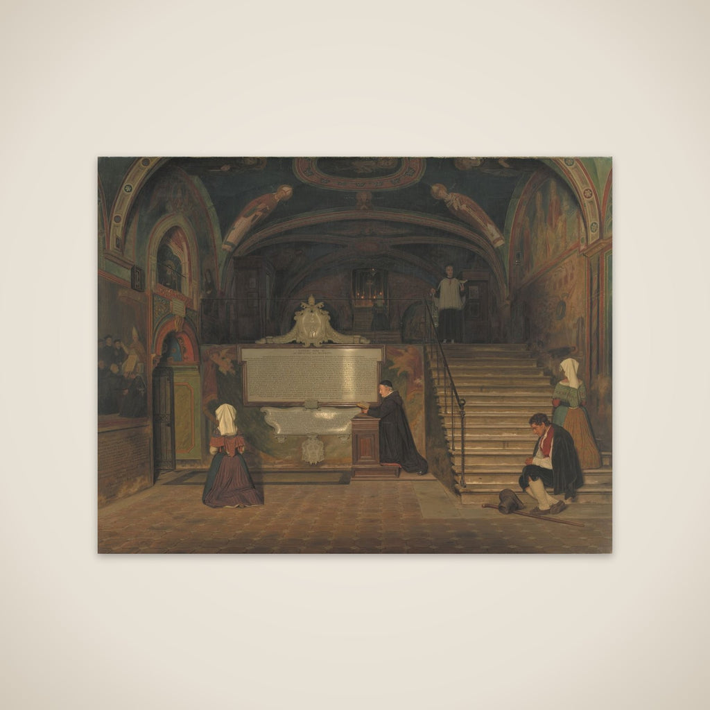 Underkirken i klosteret San Benedetto i Subiaco unframed print