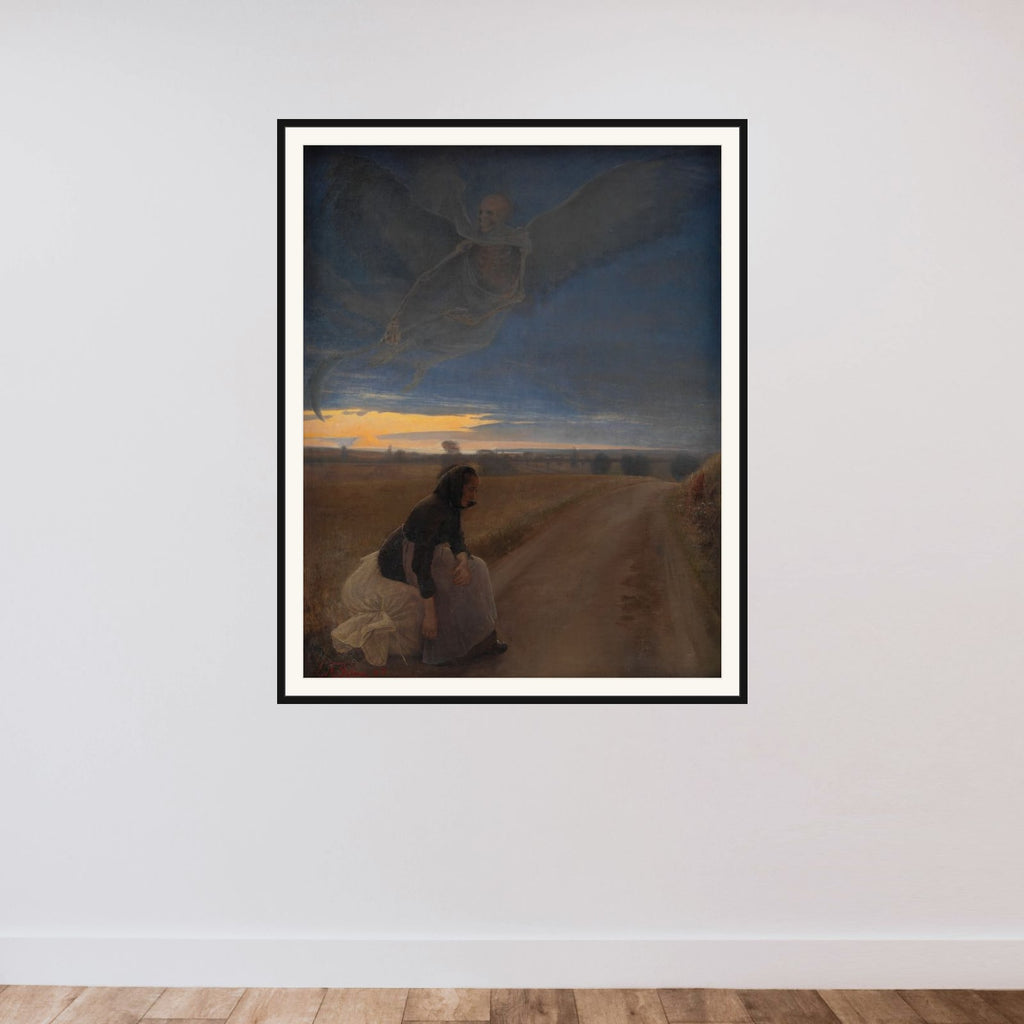 Aften framed — shown to scale