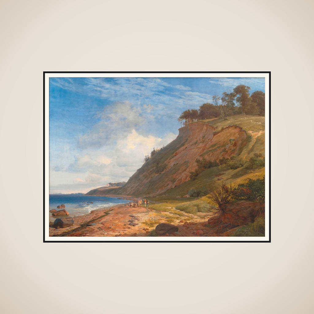 En dansk kyst. Motiv fra Kitnæs ved Roskilde Fjord framed