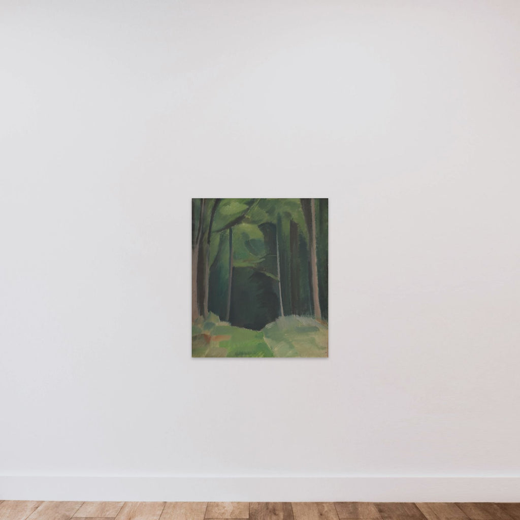 Skovinteriør unframed — shown to scale