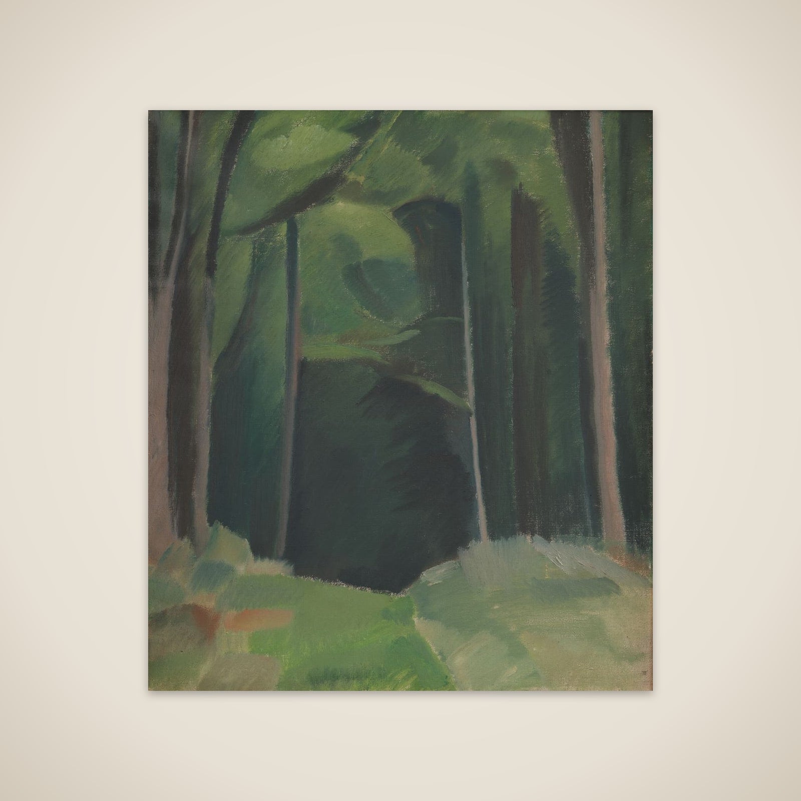 Skovinteriør unframed print