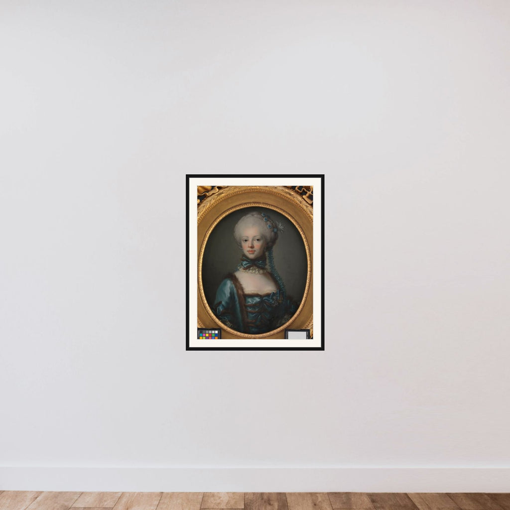 Grevinde Eleonora Agnes Scheel, f. Raben framed — shown to scale