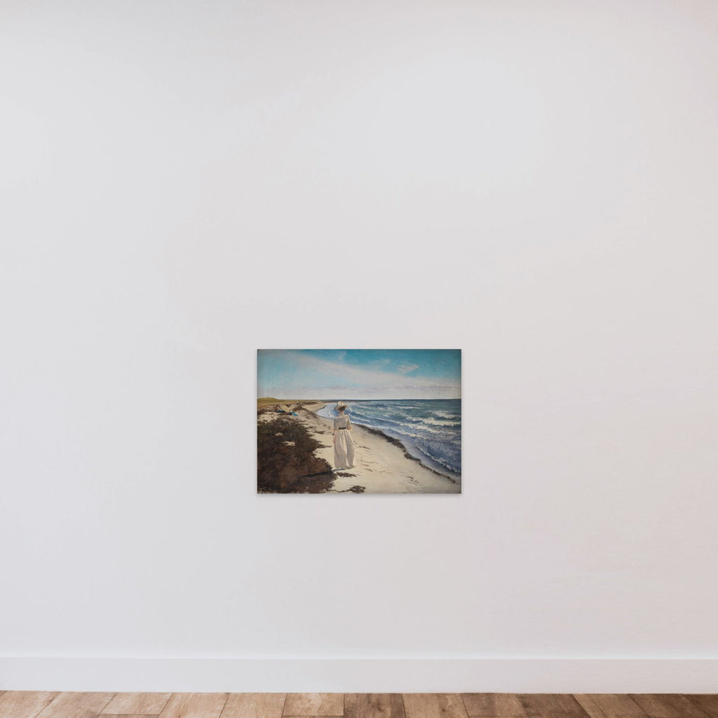 Dame ved Karrebæksminde Strand unframed — shown to scale