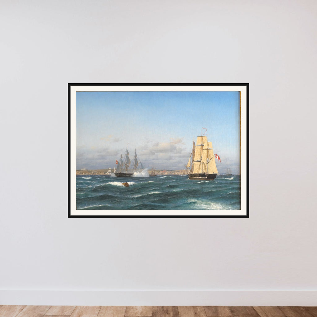 Lissabons rhed framed — shown to scale