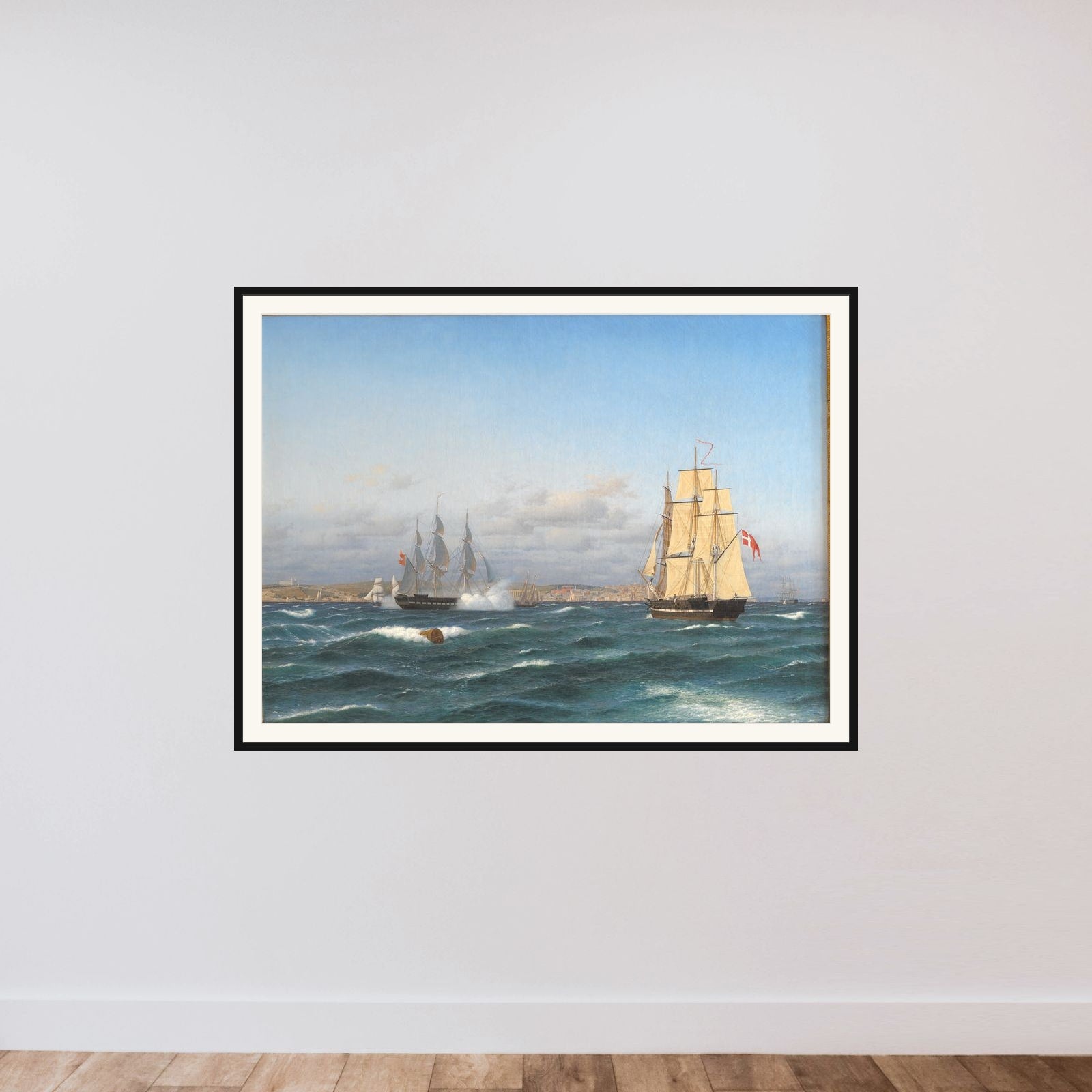 Lissabons rhed framed — shown to scale