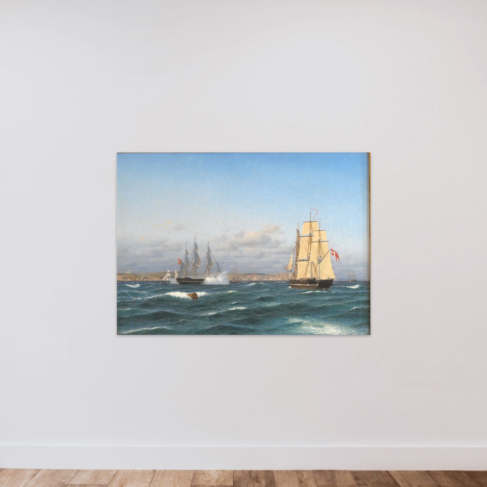 Lissabons rhed unframed — shown to scale