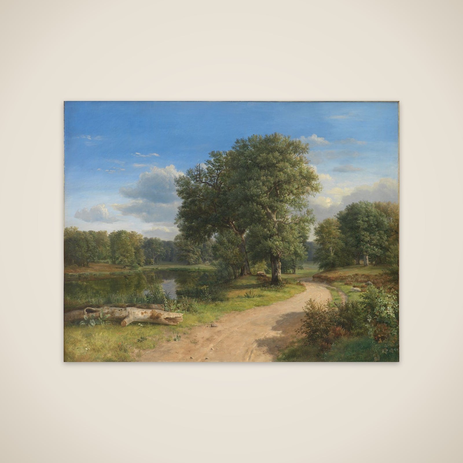 Parti ved Hammermøllen i Nordsjælland unframed print