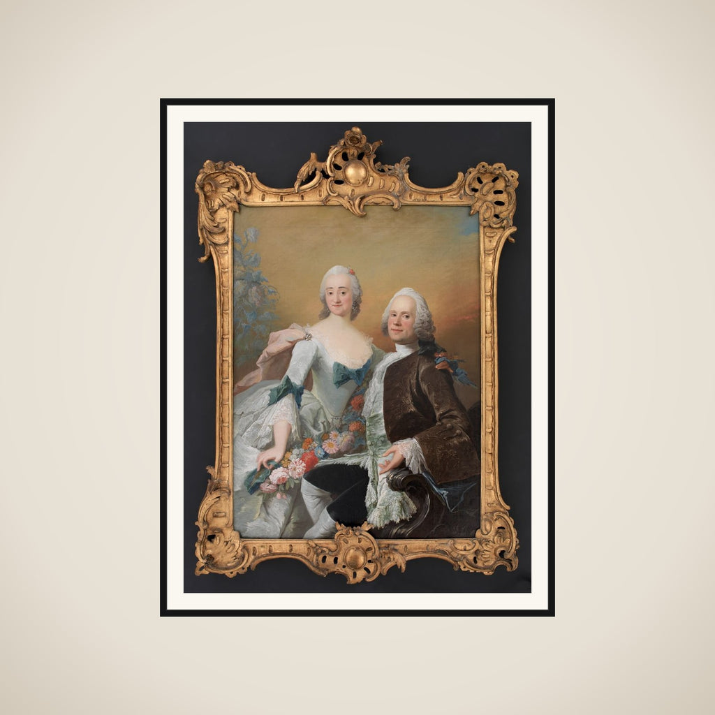 Hofjuvelér Christopher Fabritius og hustru Gundel, f. Berntz framed