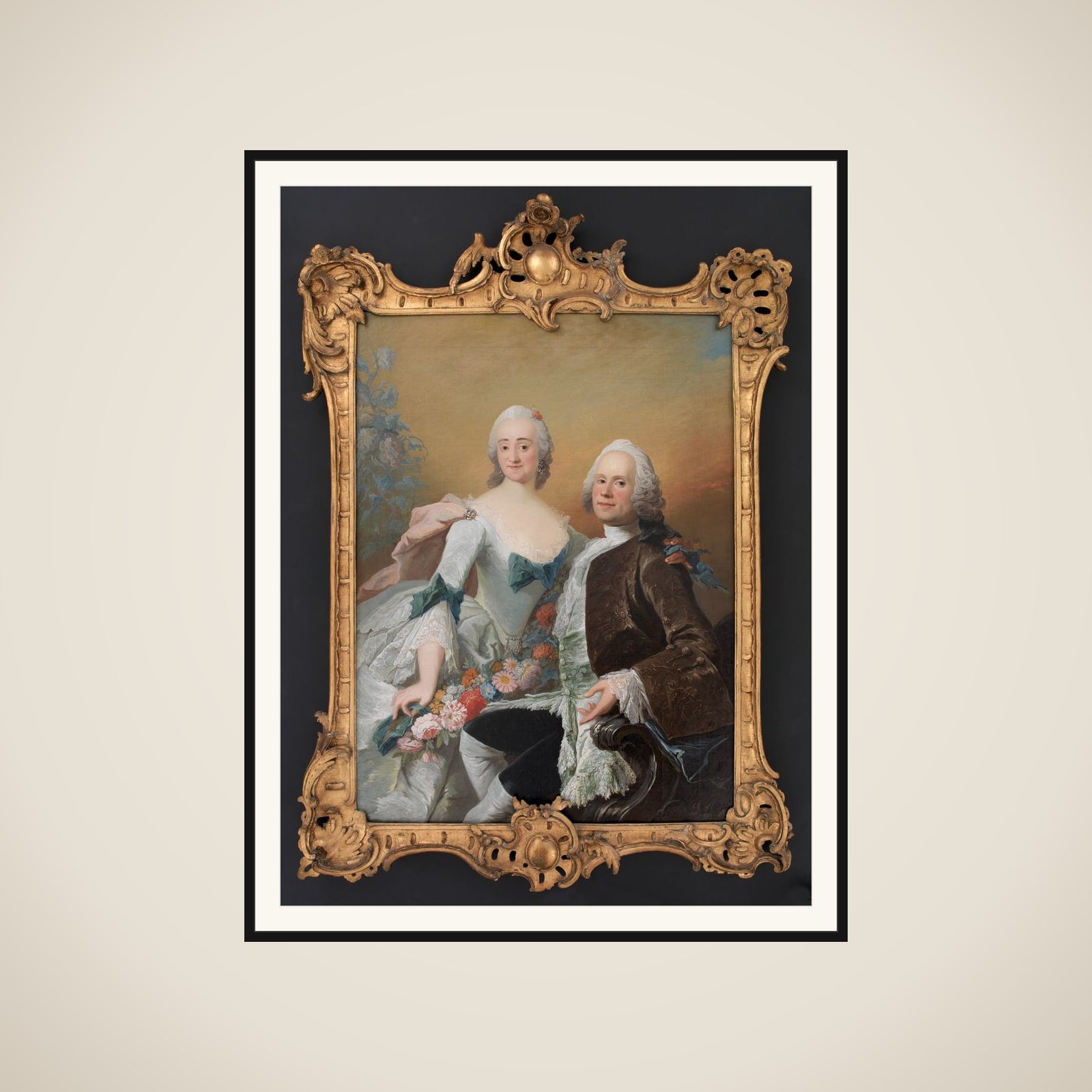Hofjuvelér Christopher Fabritius og hustru Gundel, f. Berntz framed