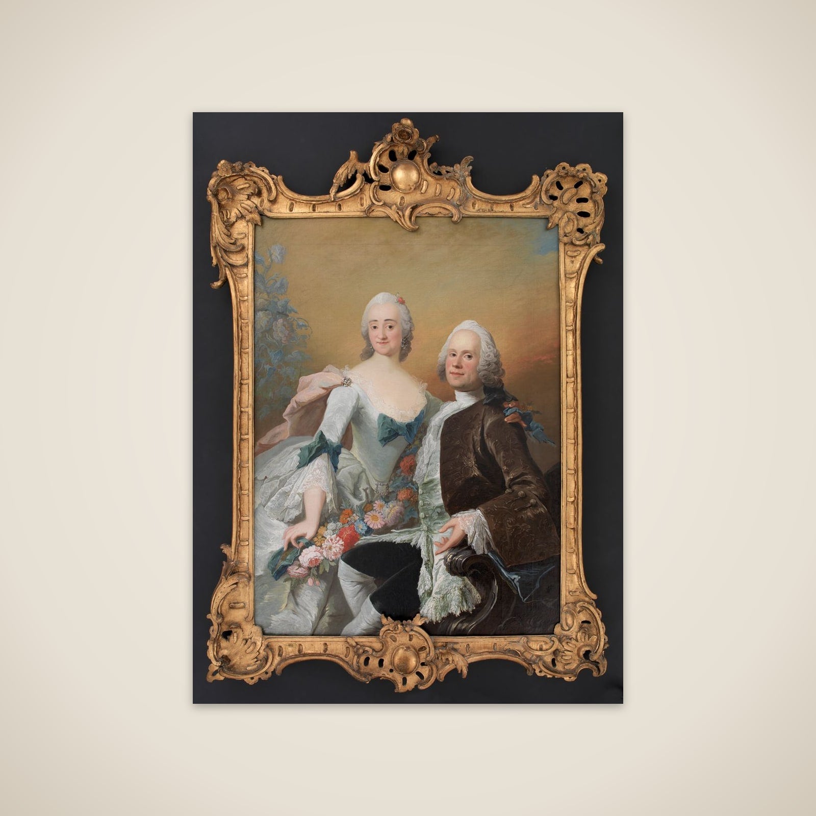 Hofjuvelér Christopher Fabritius og hustru Gundel, f. Berntz unframed print