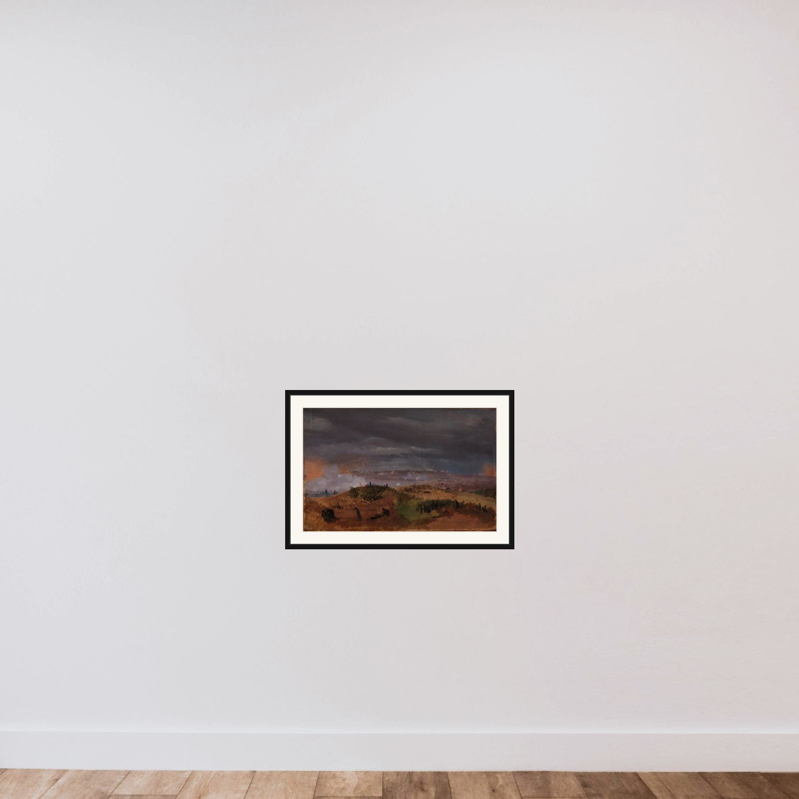 Slaget ved Isted den 25. juli 1850. Studie framed — shown to scale