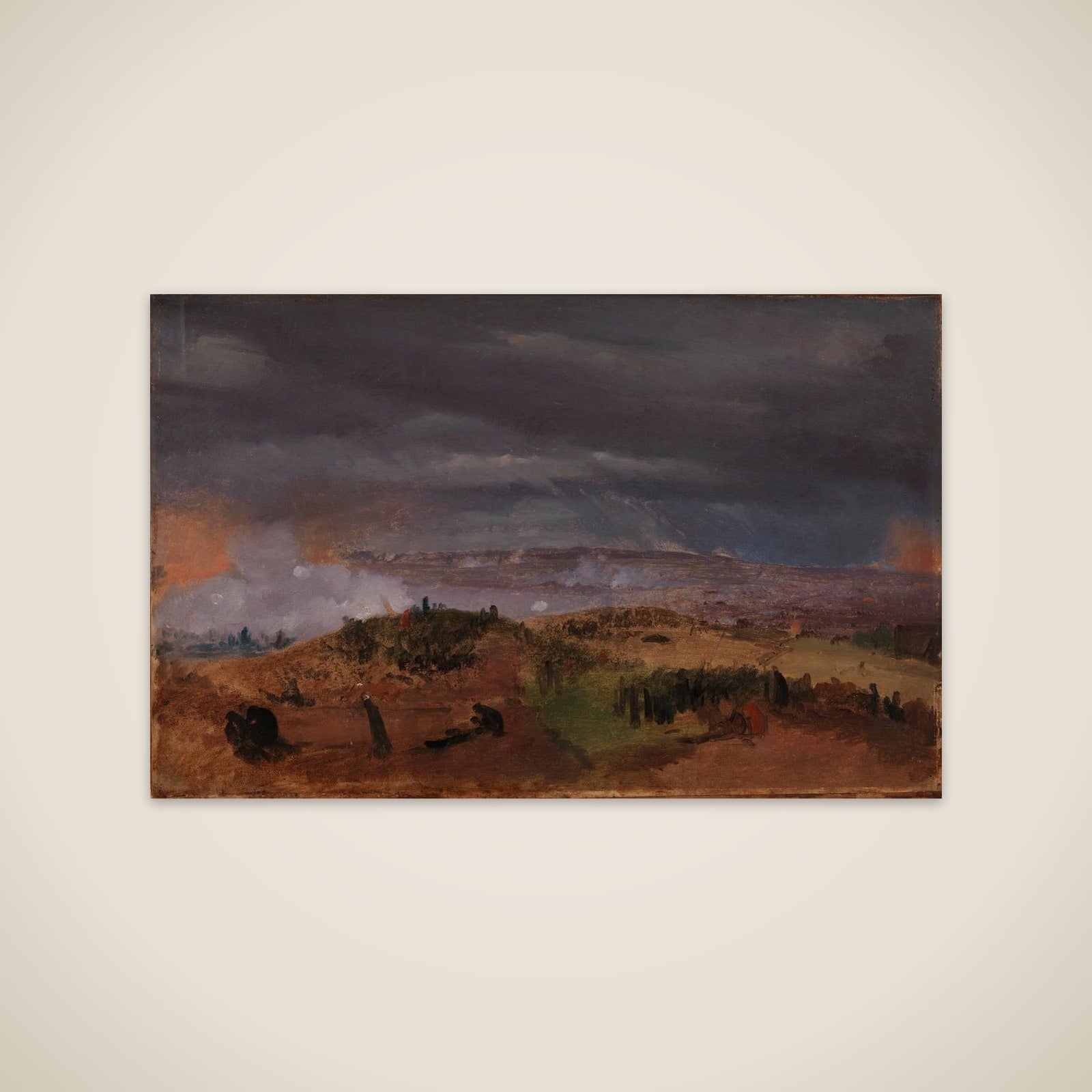 Slaget ved Isted den 25. juli 1850. Studie unframed print