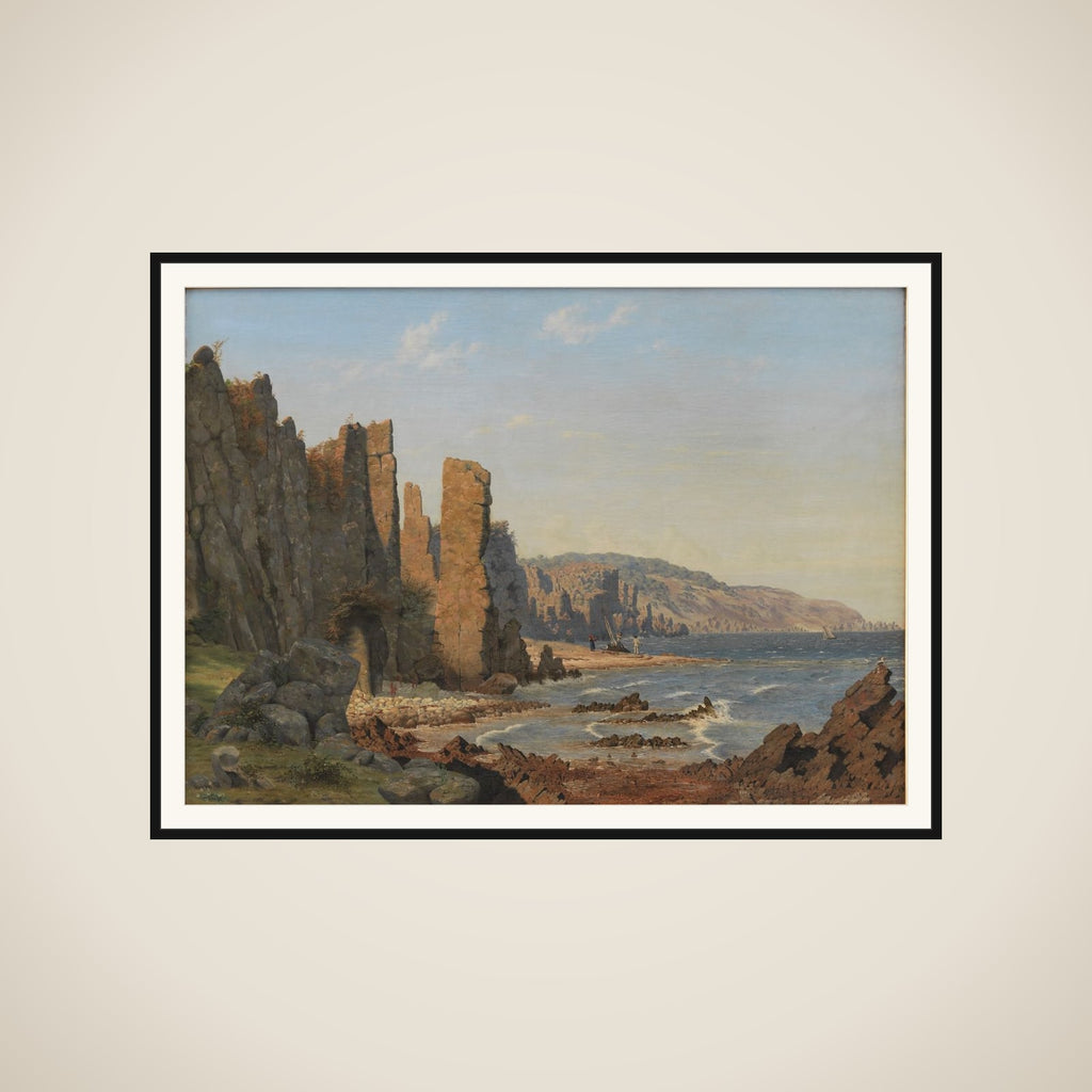 Lyseklippen ved Rø på Bornholm framed