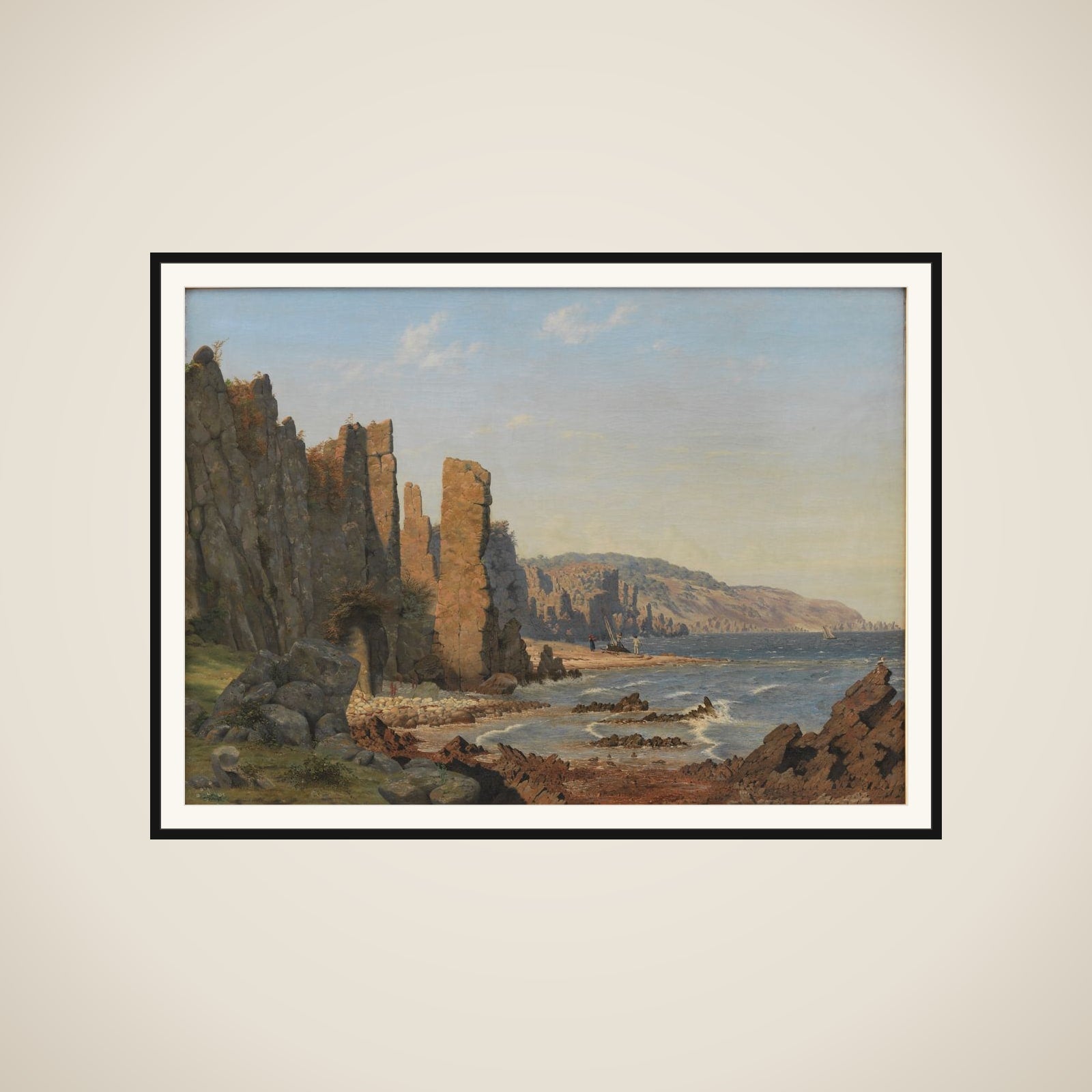 Lyseklippen ved Rø på Bornholm framed