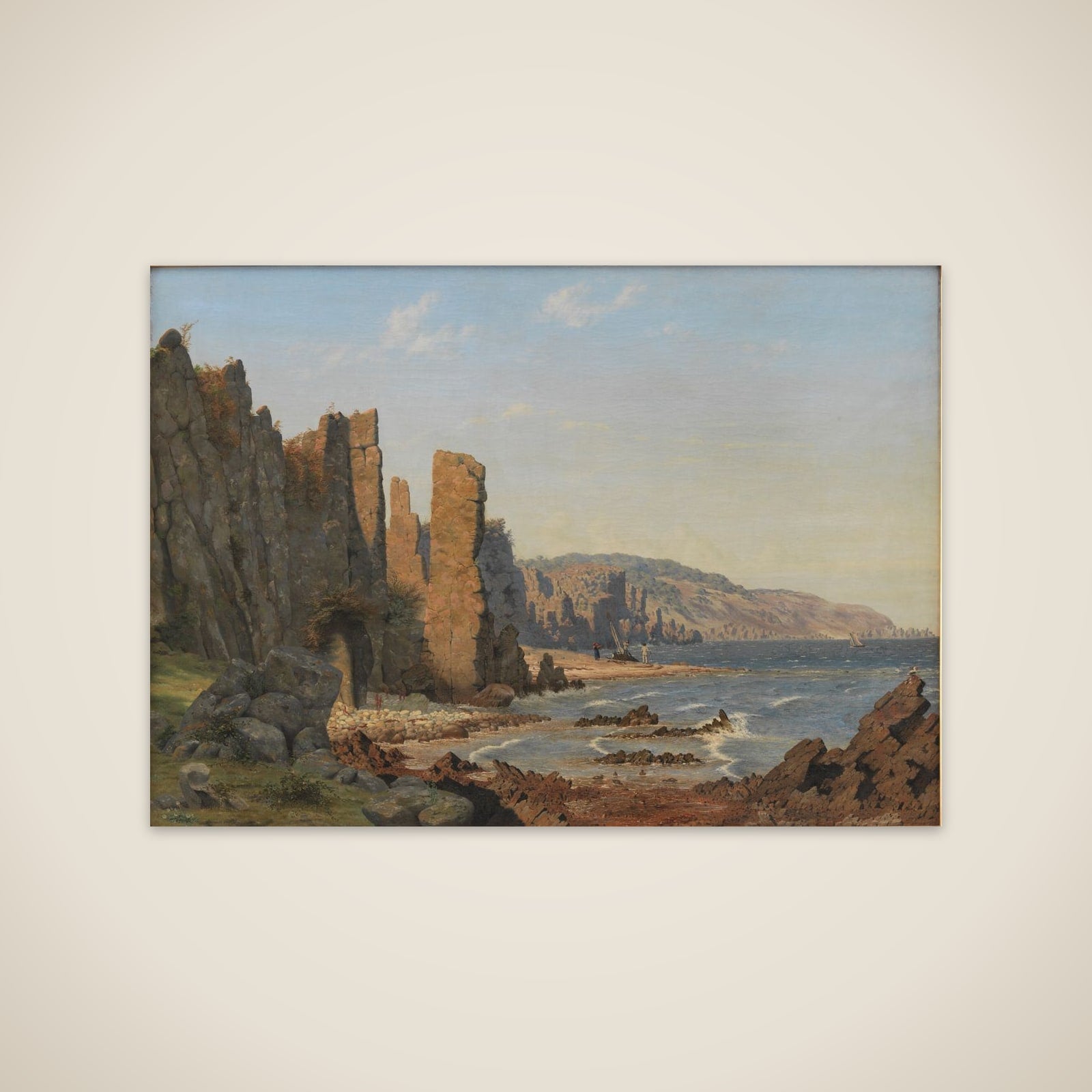 Lyseklippen ved Rø på Bornholm unframed print