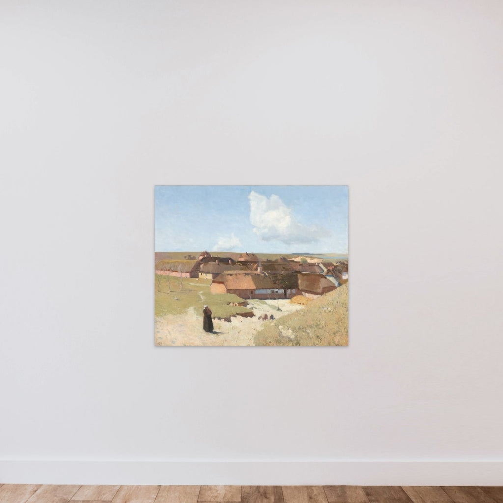Jysk landskab. Klar dag i maj unframed — shown to scale