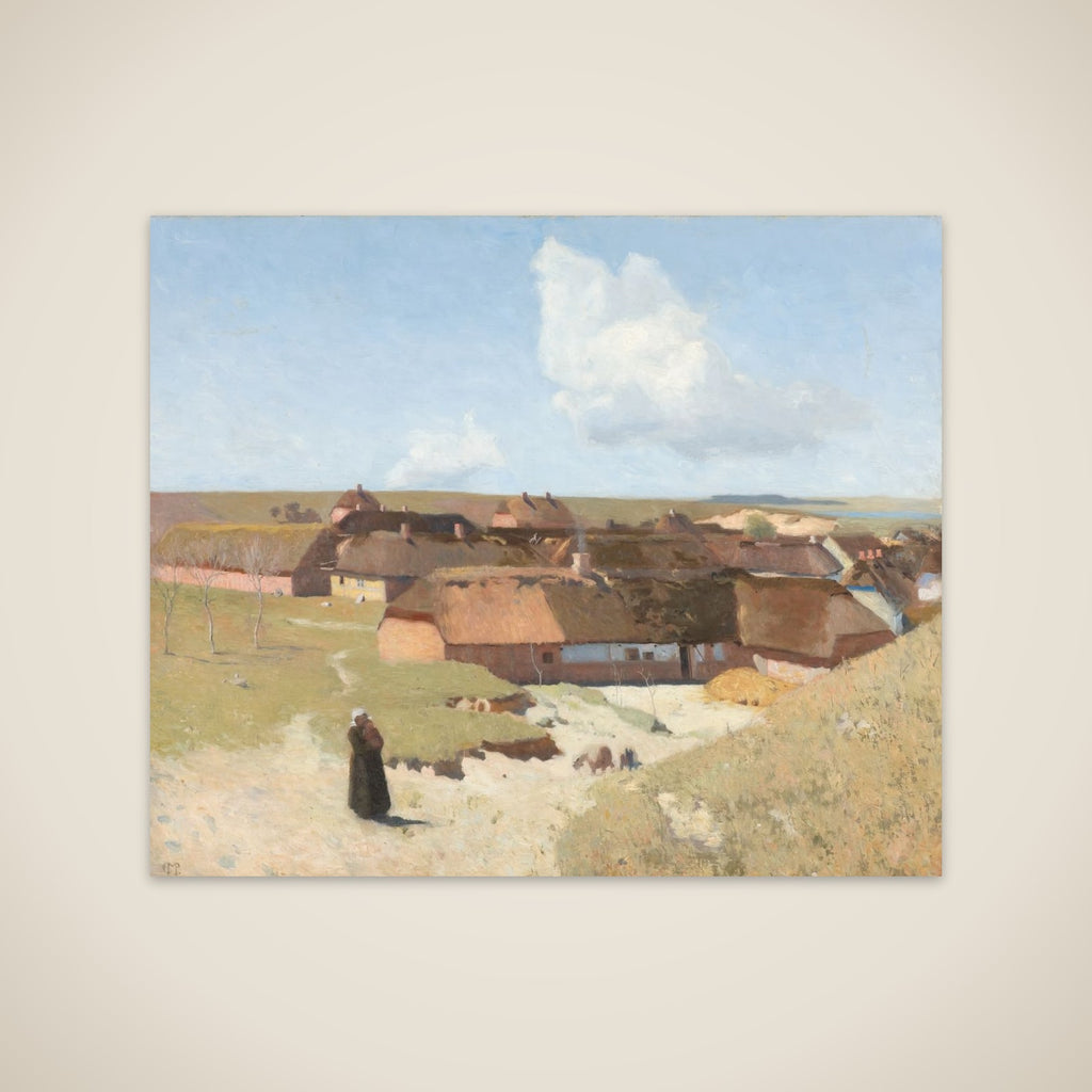 Jysk landskab. Klar dag i maj unframed print
