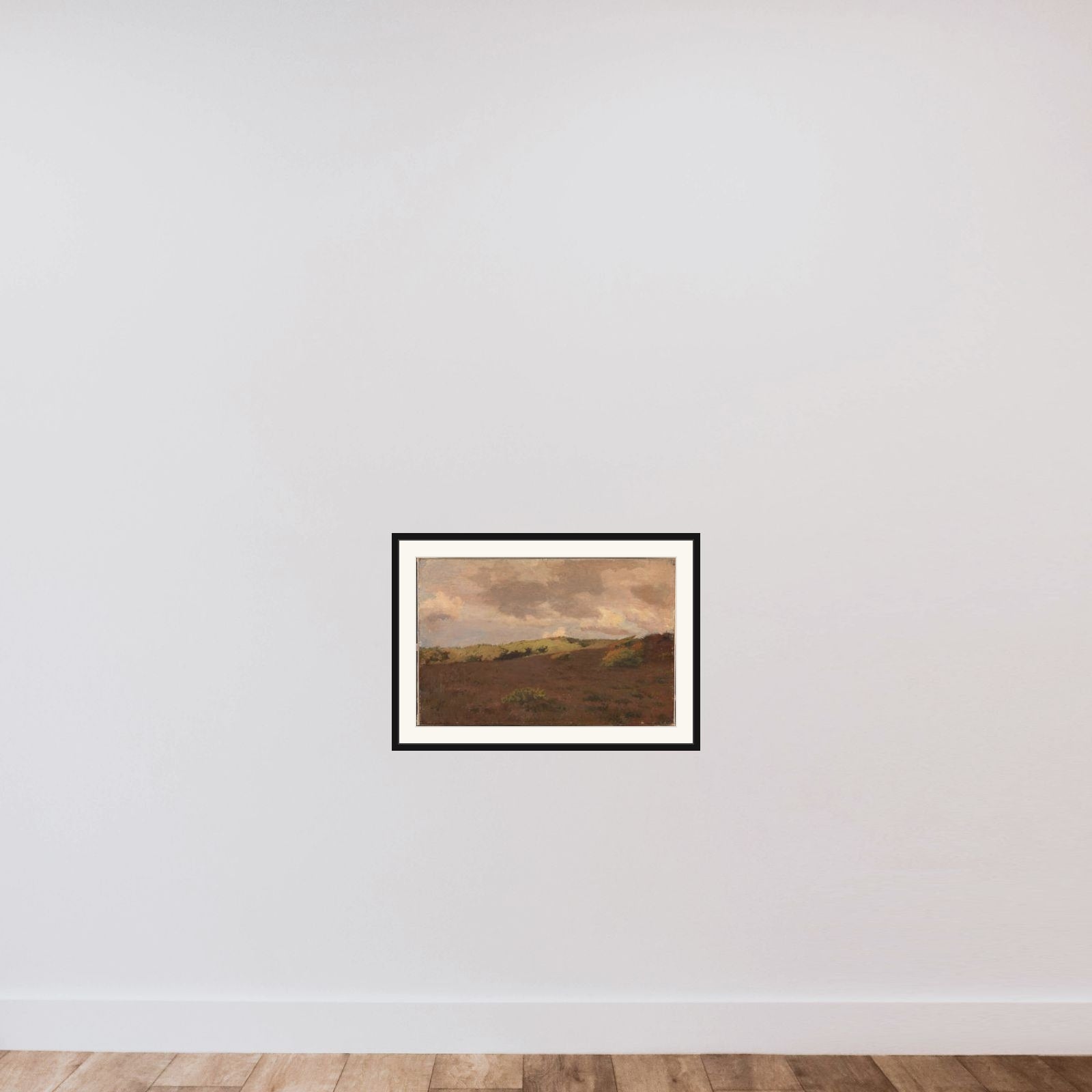 Hedelandskab. Efterår framed — shown to scale