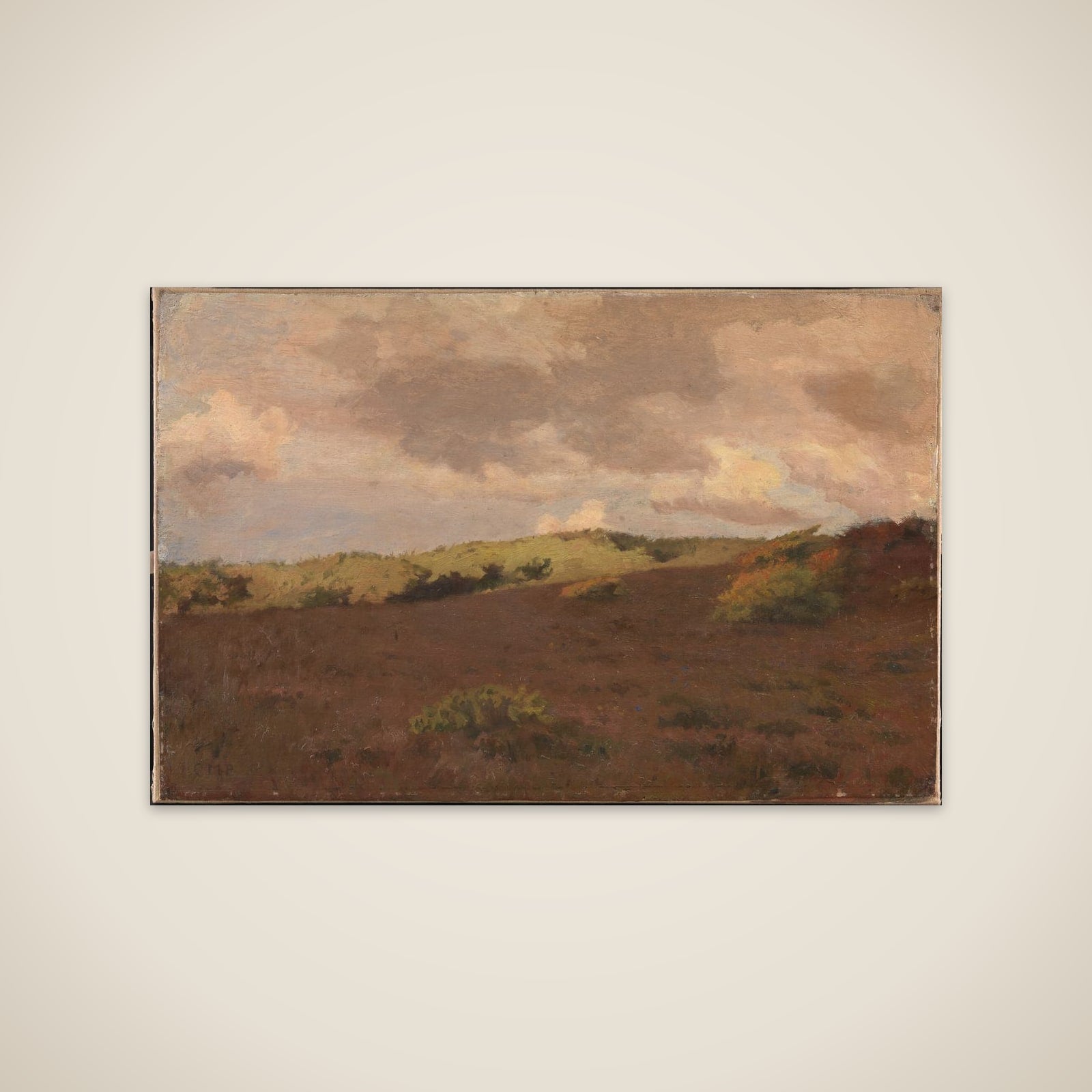 Hedelandskab. Efterår unframed print