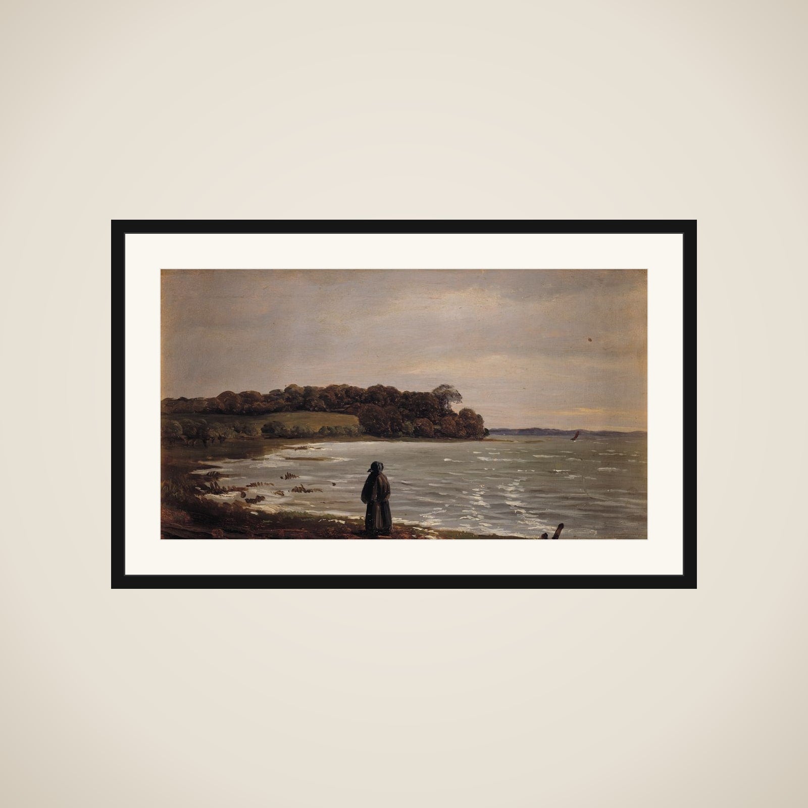 Ved Præstø Fjord i blæst framed