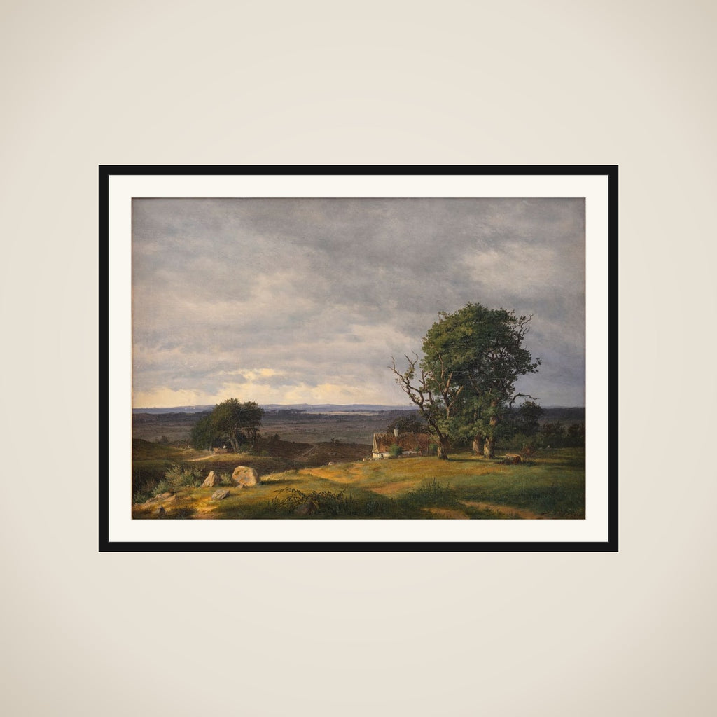 Landskab fra Esromegnen framed