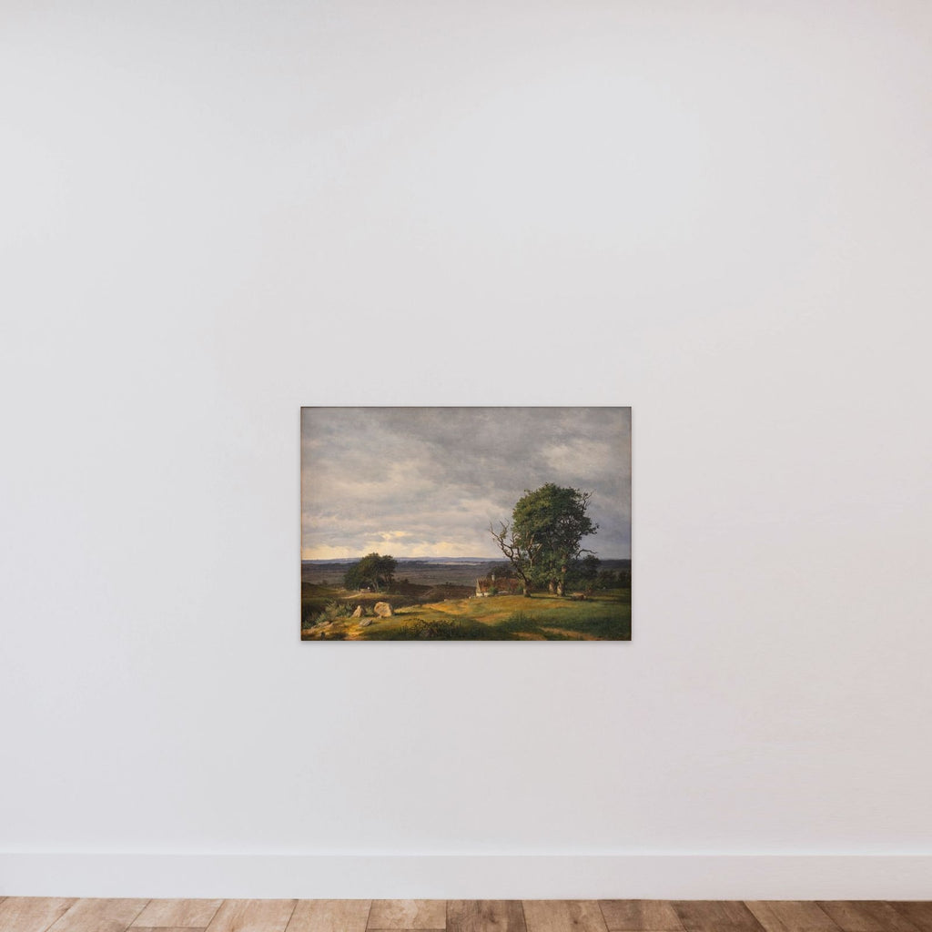 Landskab fra Esromegnen unframed — shown to scale