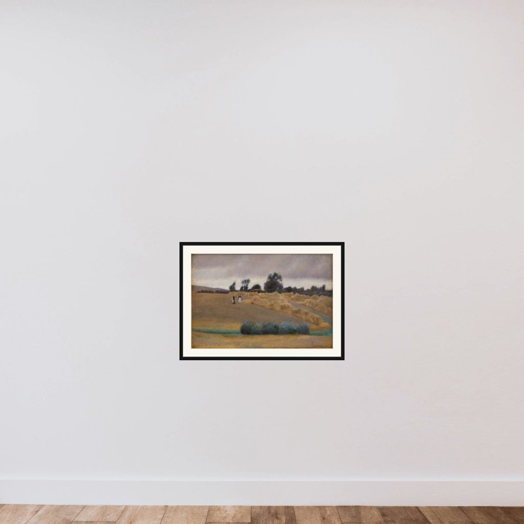 I høstens tid framed — shown to scale