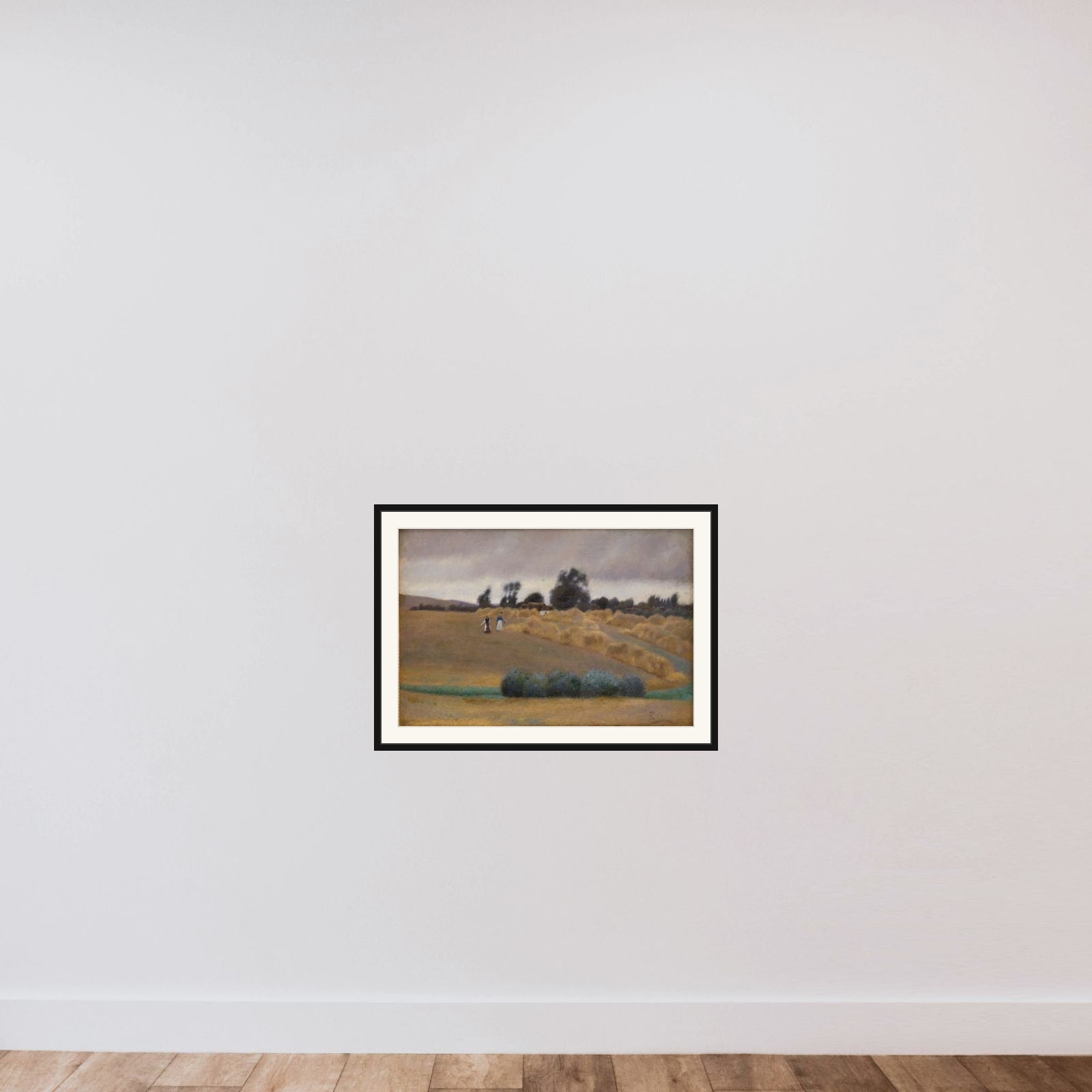 I høstens tid framed — shown to scale