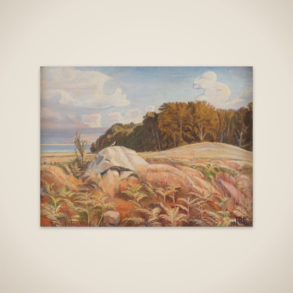 Stendysse i udkanten af skoven. Dyrnæs unframed print