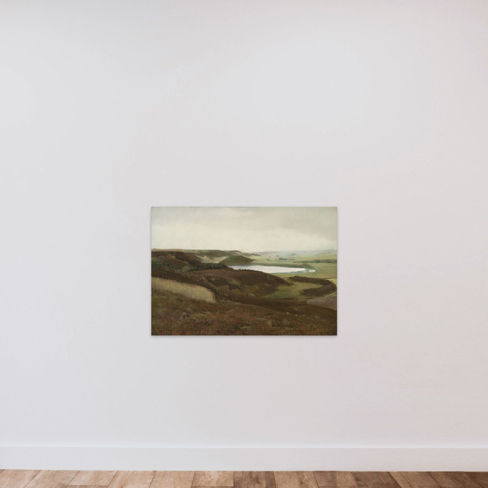Landskab fra Bryrupegnen unframed — shown to scale
