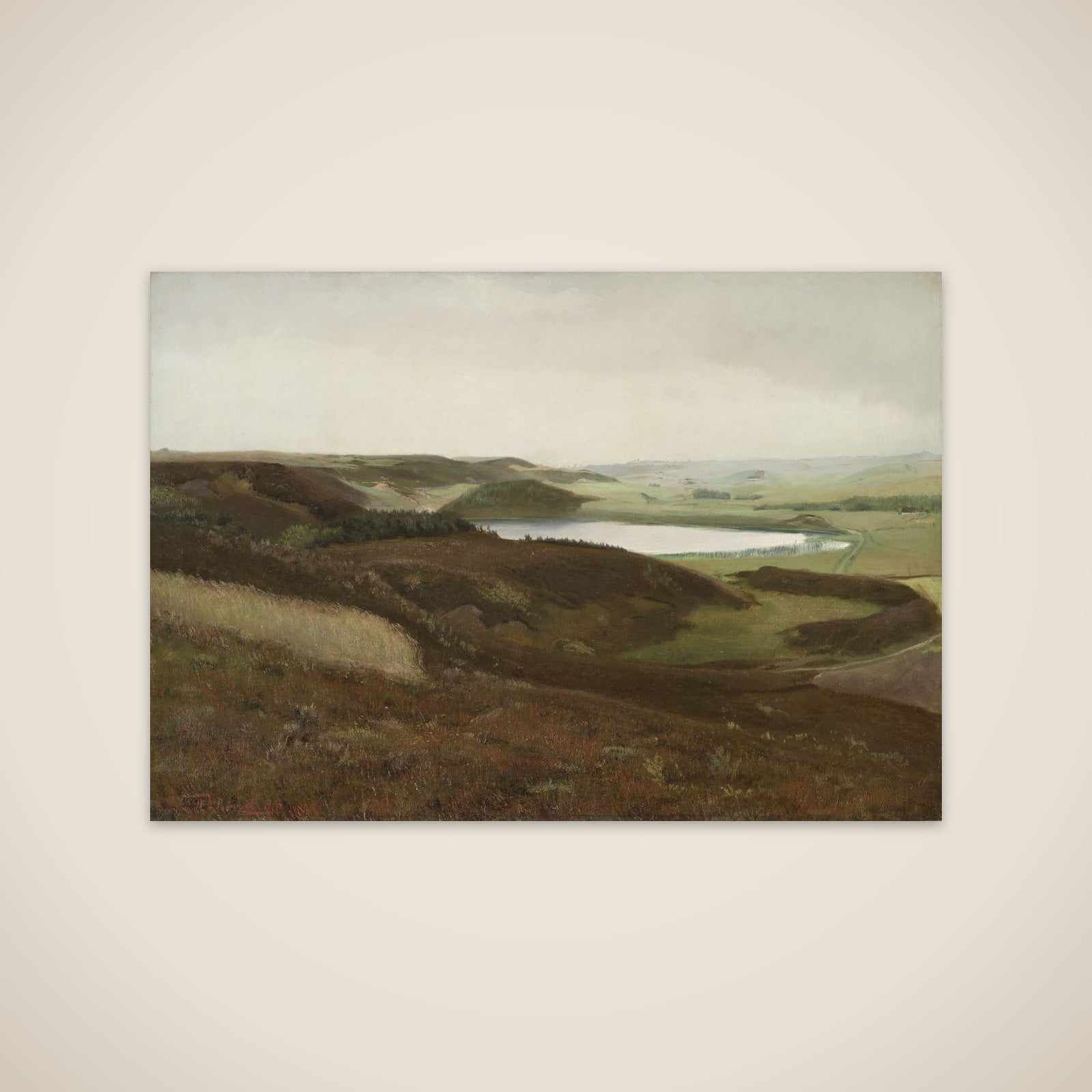 Landskab fra Bryrupegnen unframed print