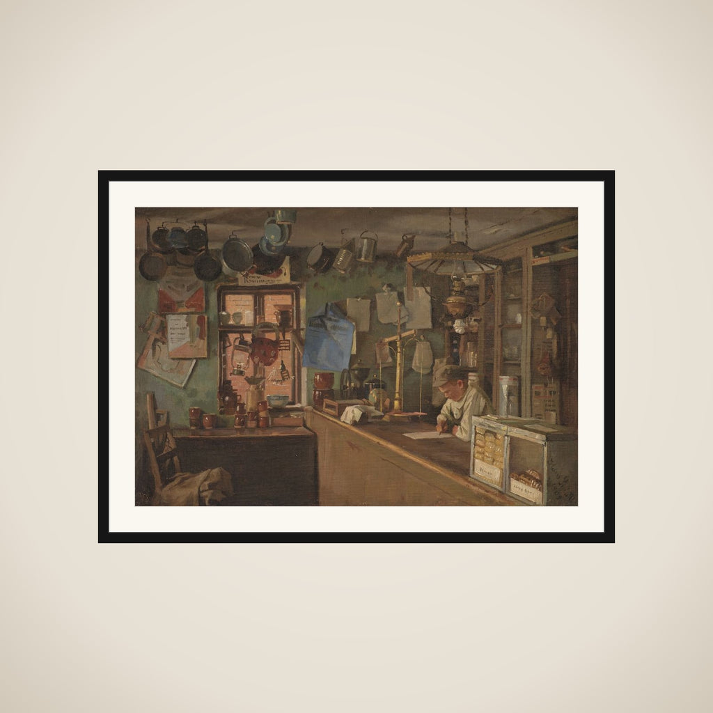 En butik på landet framed