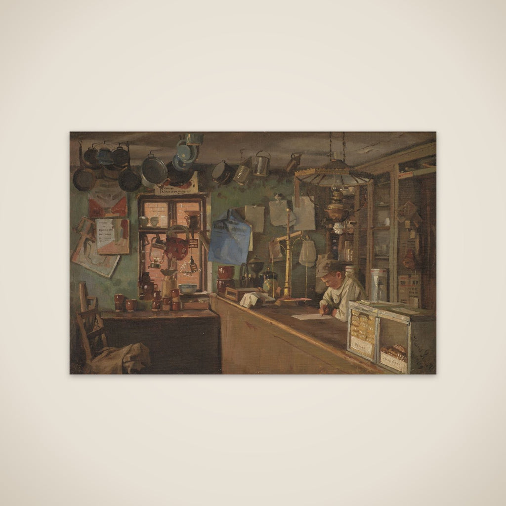 En butik på landet unframed print